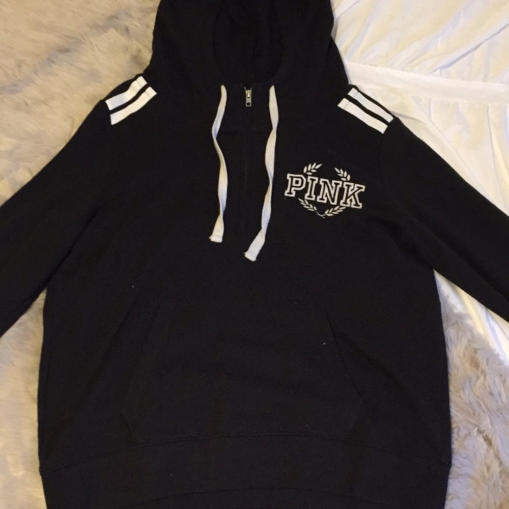 PINK half zip hoodie